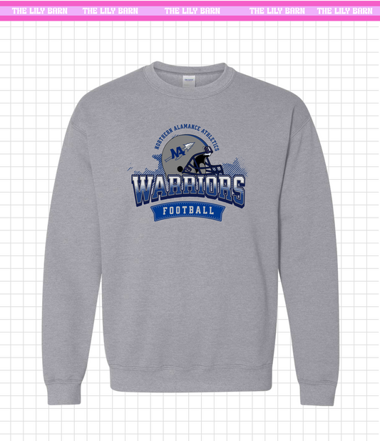 YOUTH Warriors NA Football Helmet Crewneck