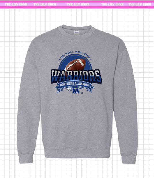YOUTH Warriors - Run, Tackle, Score Crewneck
