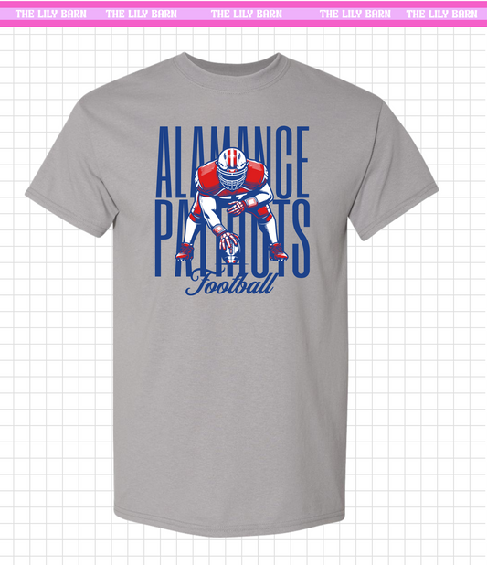 YOUTH Alamance Patriots Football Stance T-Shirt