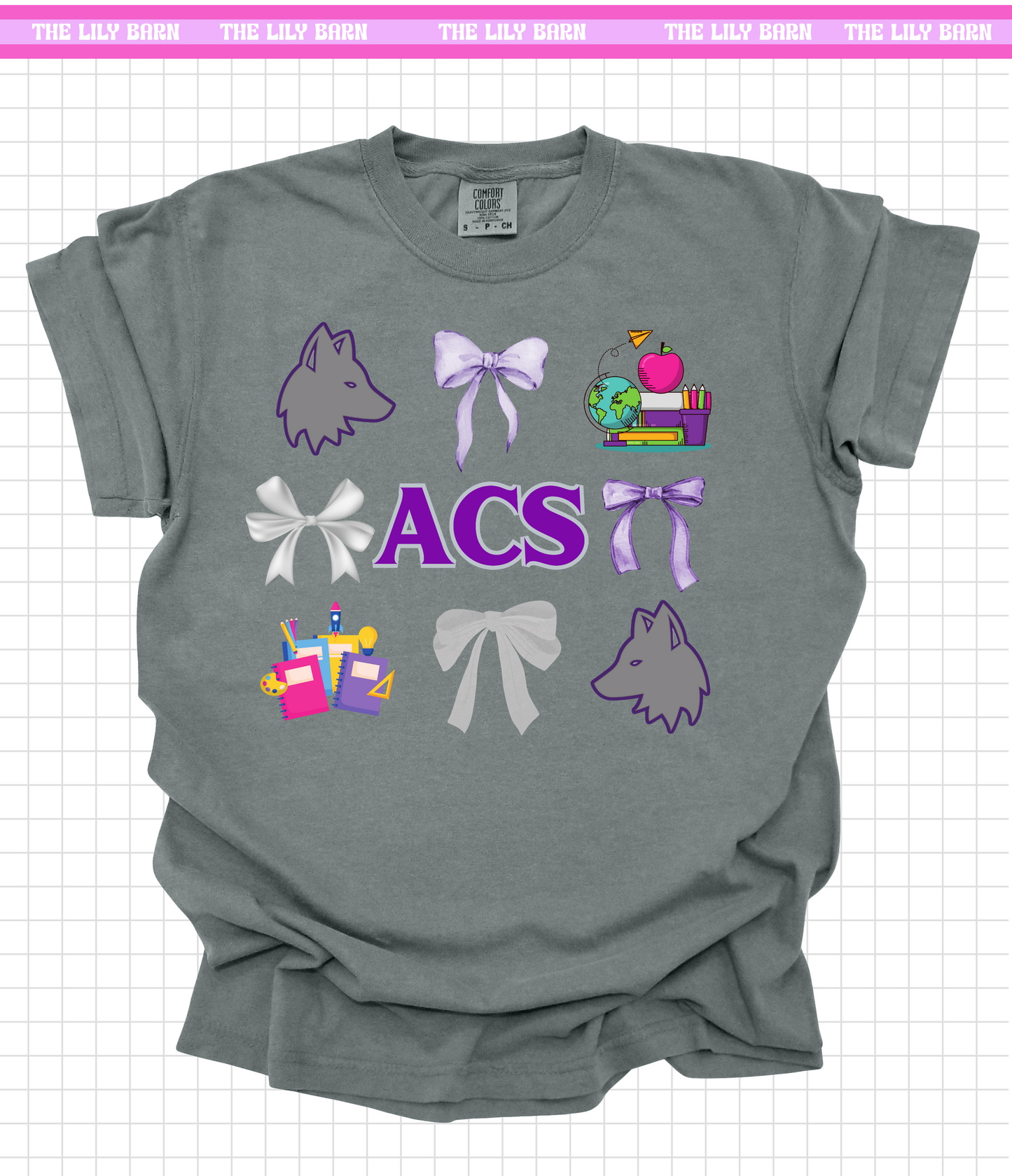 ACS - Adult Coquette Bow T-Shirt COMFORT COLOR OPTION