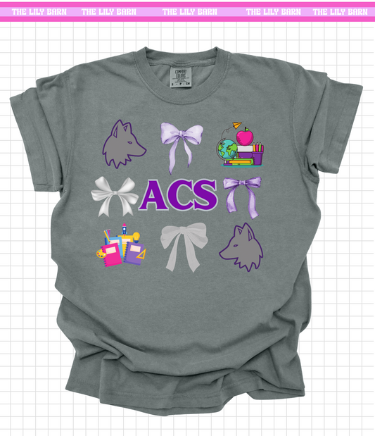 ACS - Adult Coquette Bow T-Shirt COMFORT COLOR OPTION