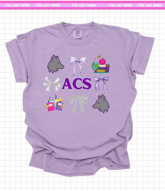 ACS - Adult Coquette Bow T-Shirt COMFORT COLOR OPTION