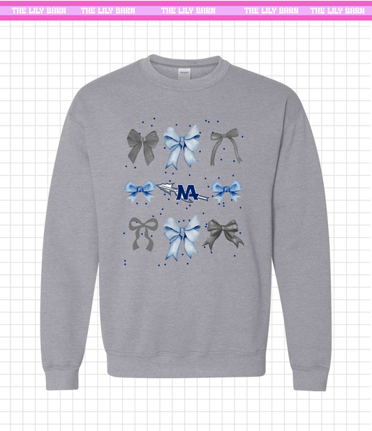 NA Coquette Bow Crewneck