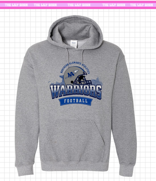 YOUTH Warriors NA Football Helmet Hoodie