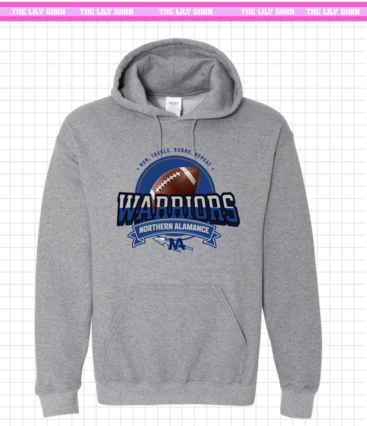 YOUTH Warriors- Run, Tackle, Score Hoodie