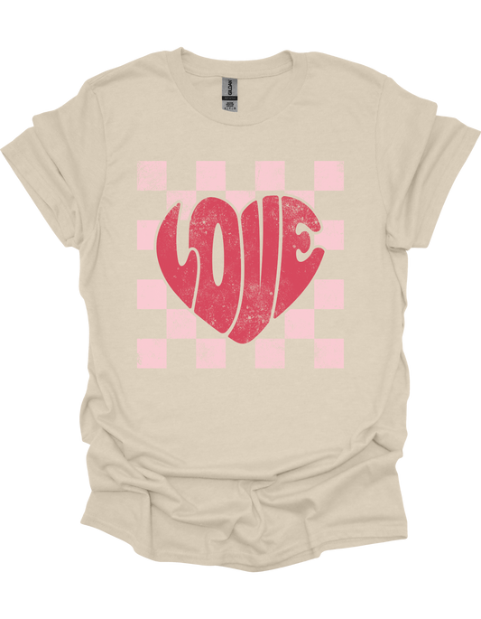 Checkered Love T-Shirt