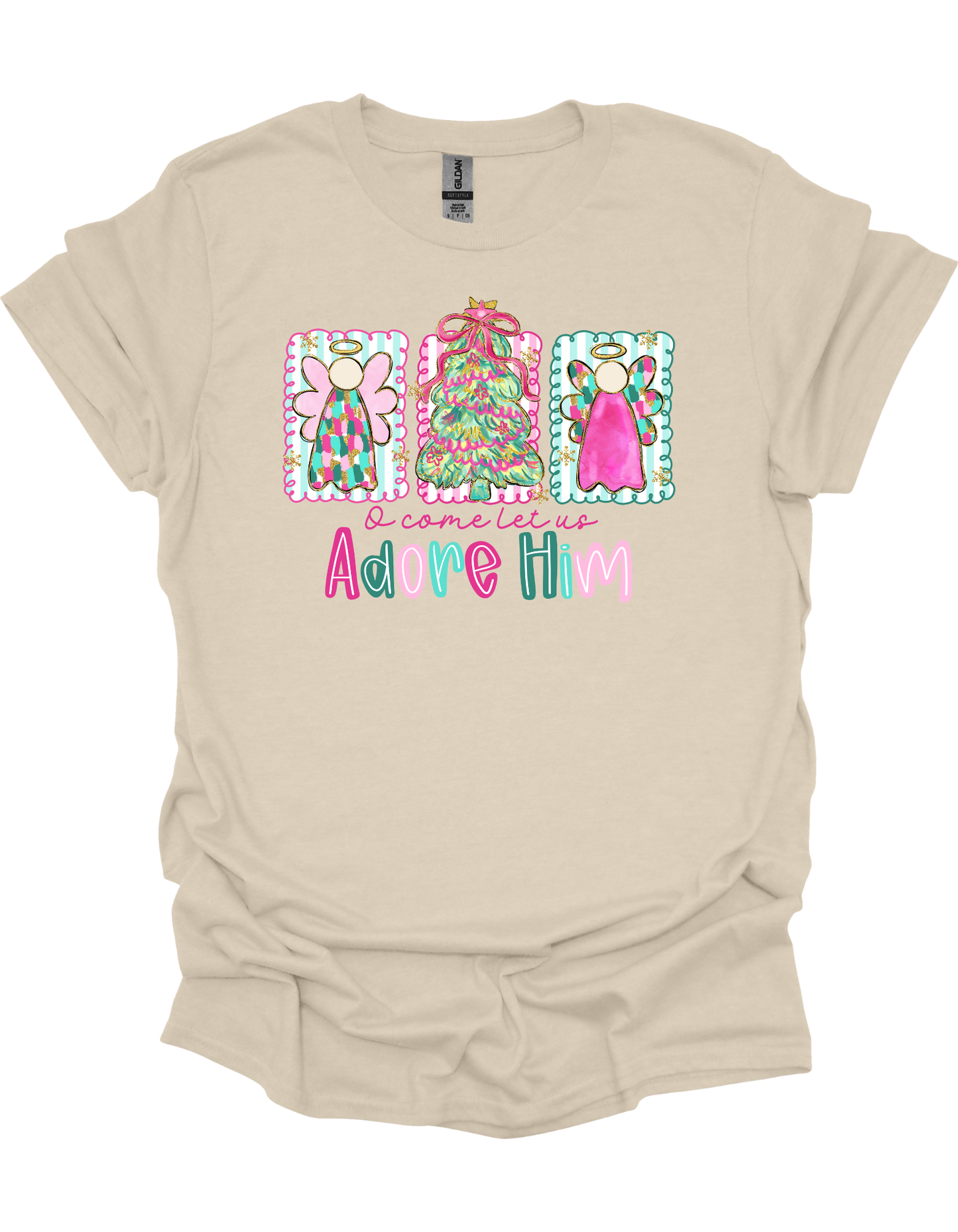 Angels Let Us Adore Him T-Shirt