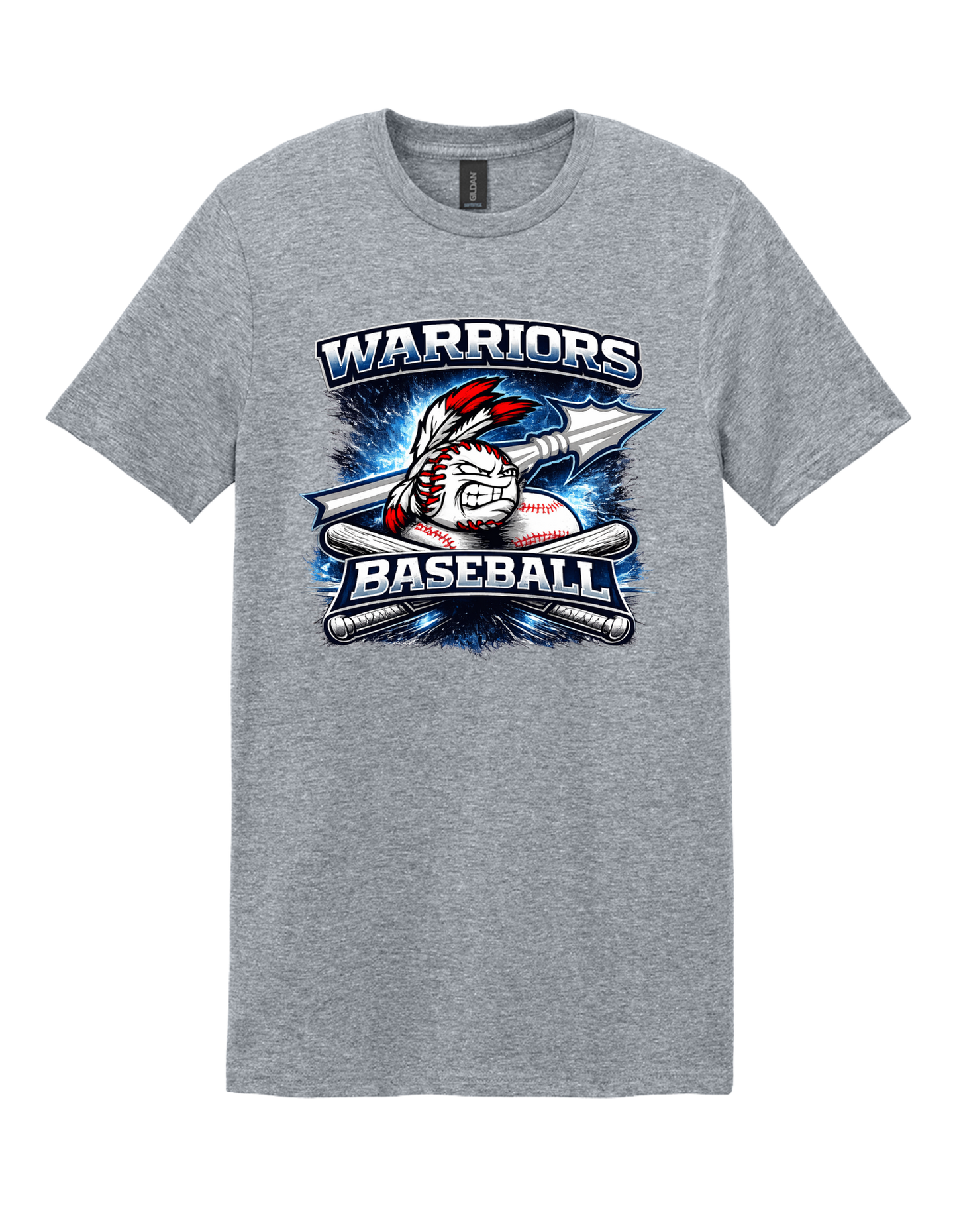 Graphic Warriors Baseball T-Shirt