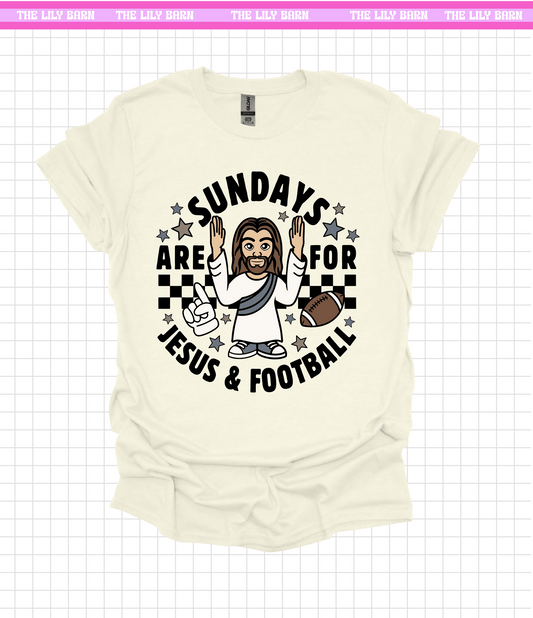 Sundays are For Jesus and Football T-Shirt