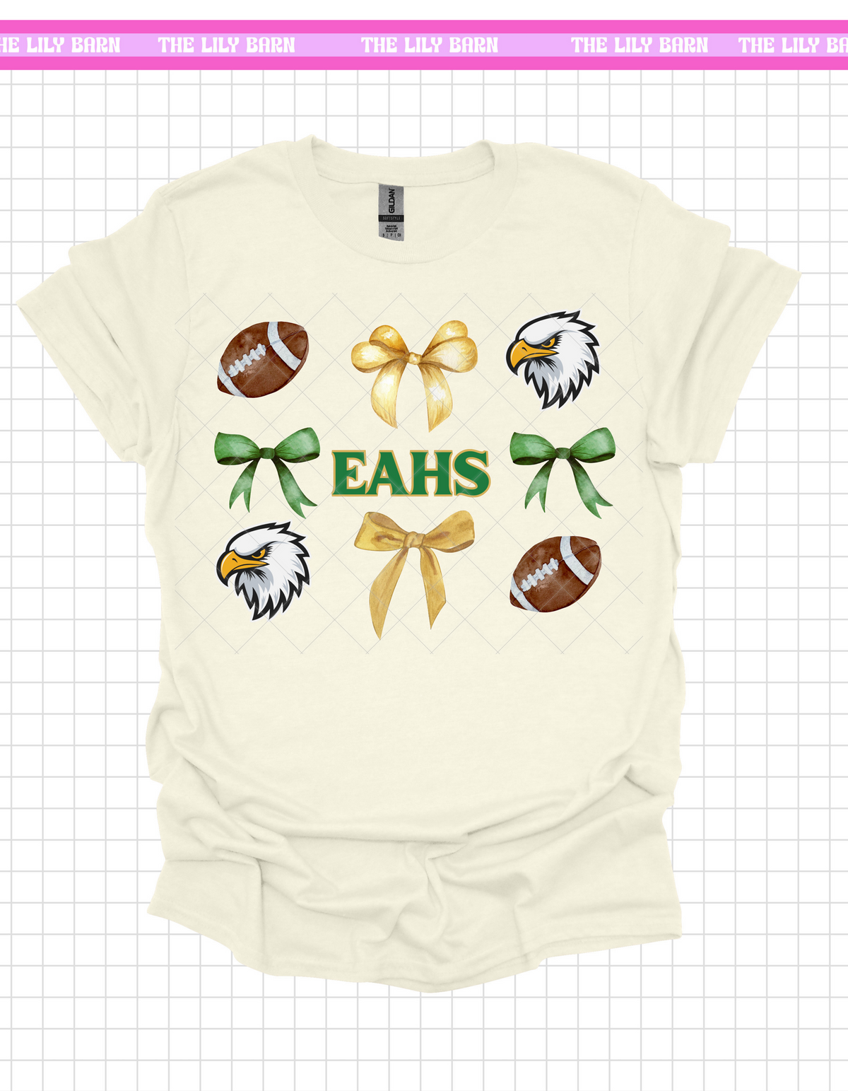 Eagles Coquette Bow Football T-Shirt