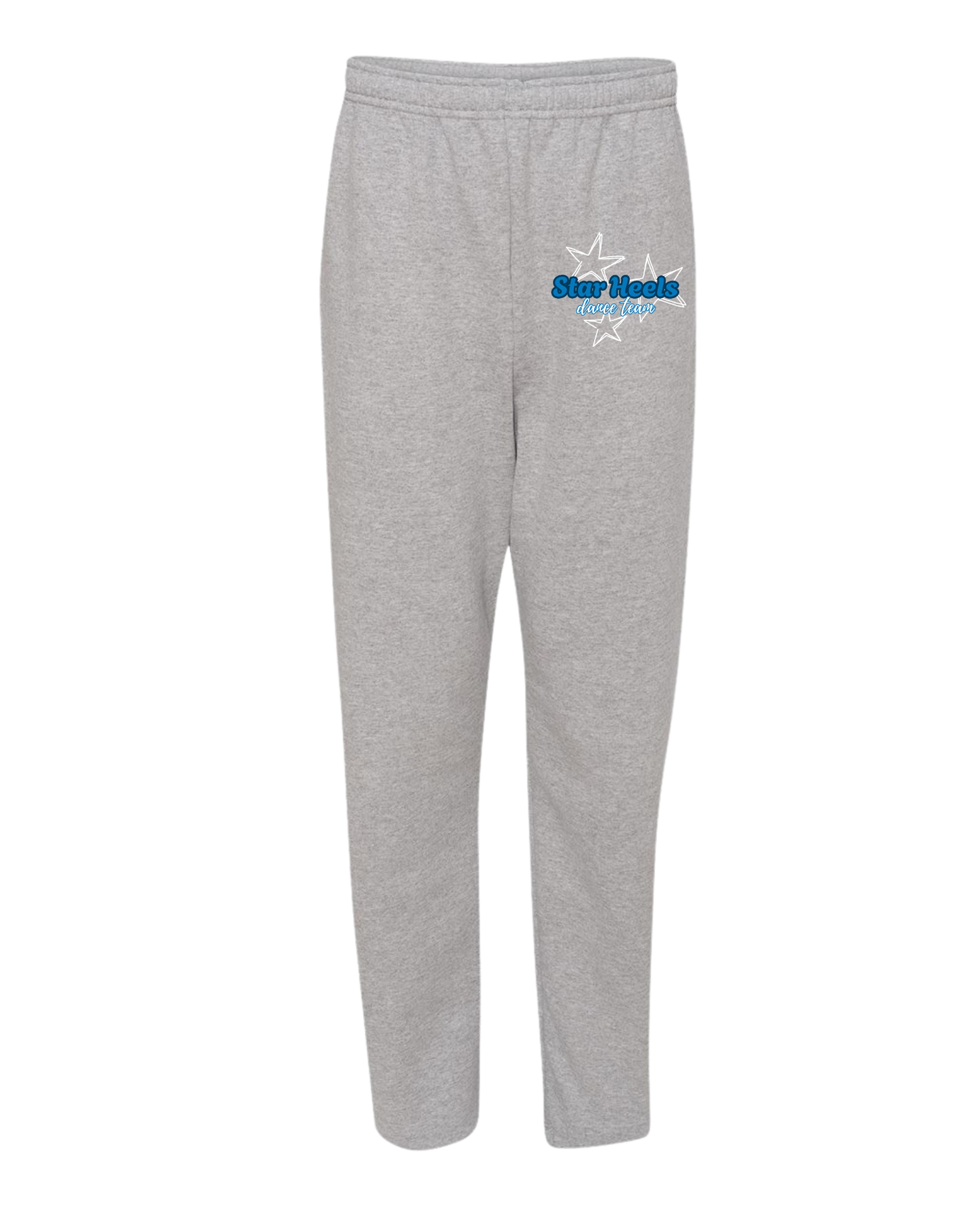 Star Heels Open Bottom Sweat Pants