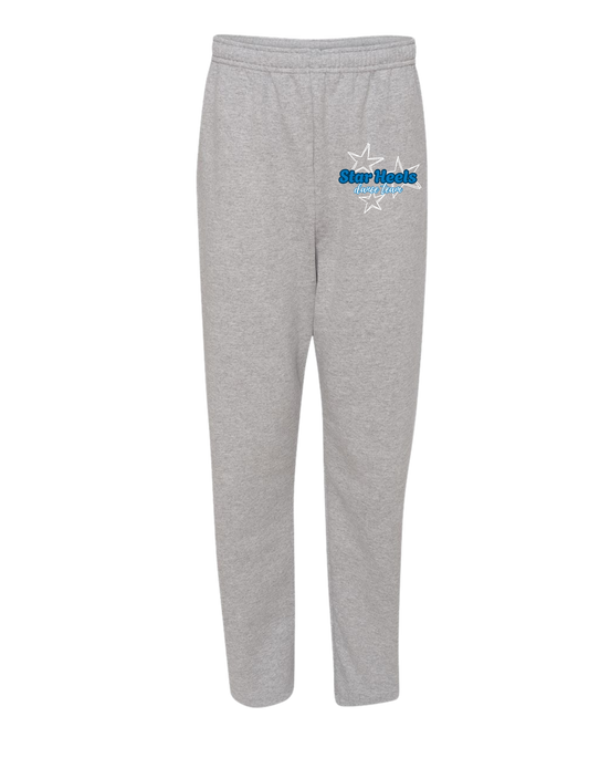 Star Heels Open Bottom Sweat Pants
