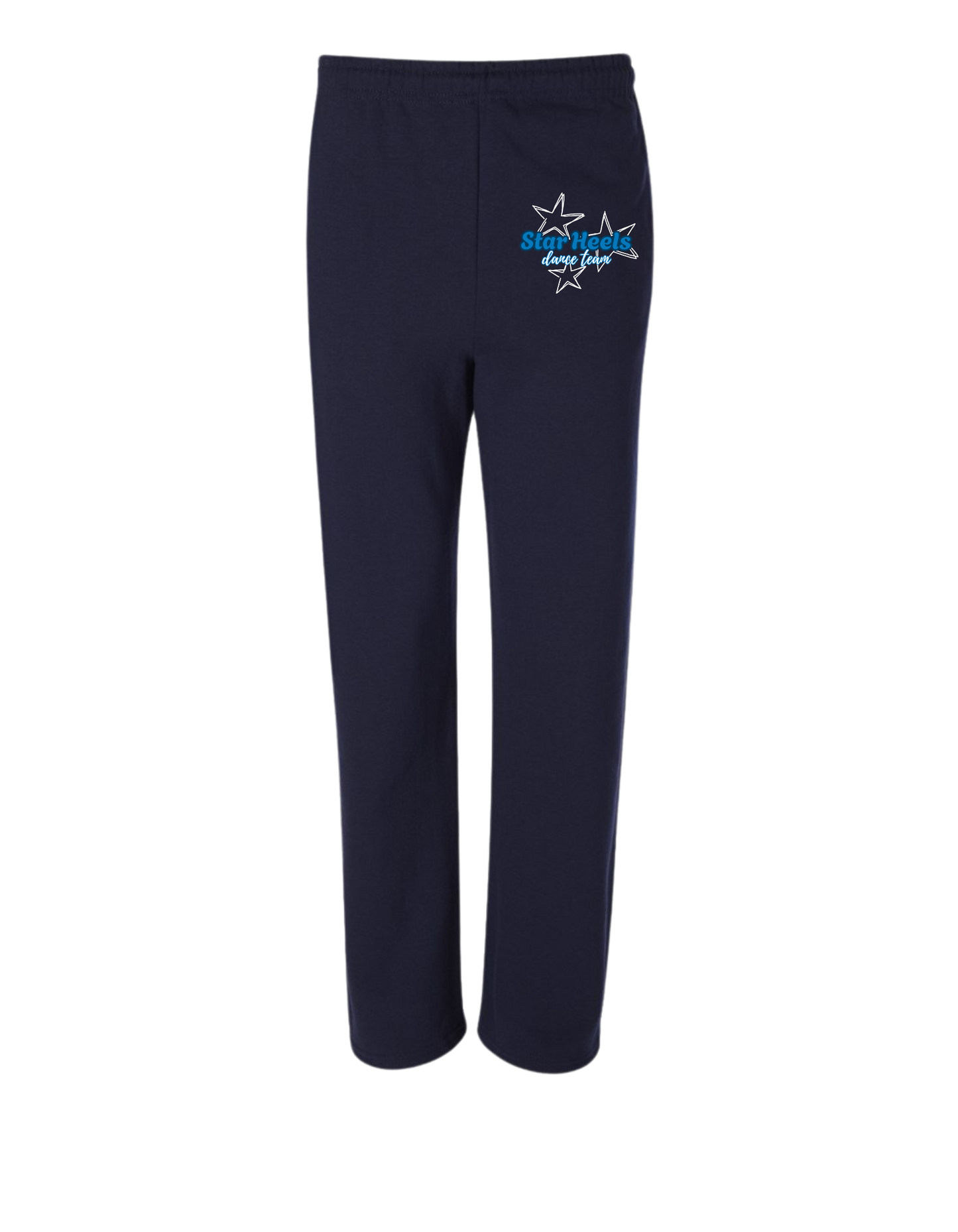 Star Heels Open Bottom Sweat Pants