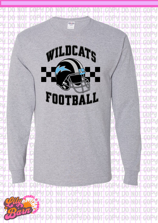 East Chapel Hill Wildcat Football Long Sleeve T-Shirt