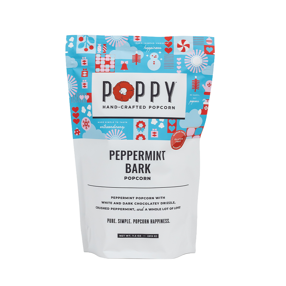 POPPY POPCORN - Peppermint Bark Popcorn