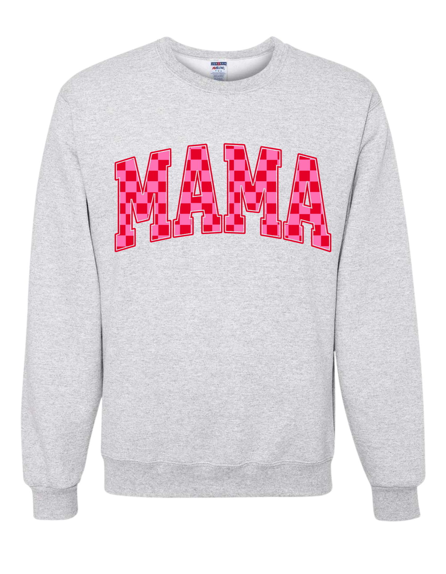 Checkered Mama Crewneck