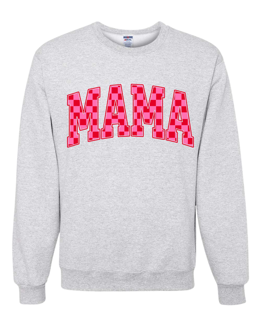 Checkered Mama Crewneck