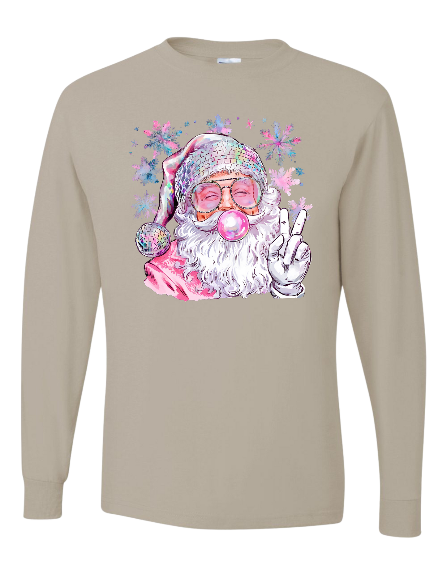 Bubblegum Santa Long Sleeve