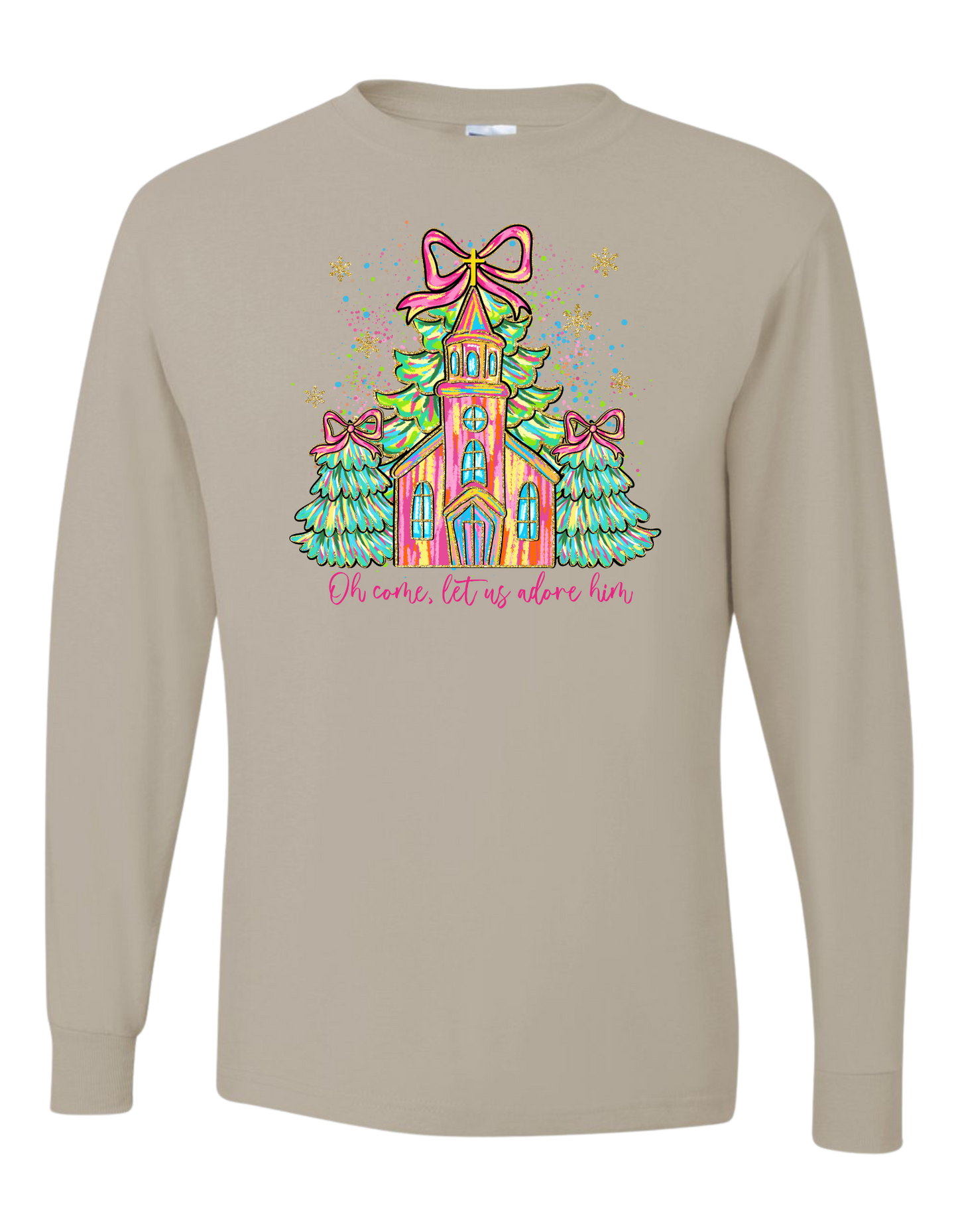 Church Let Us Adore Him Long Sleeve