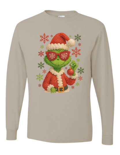 Grinch Snowflakes Long Sleeve