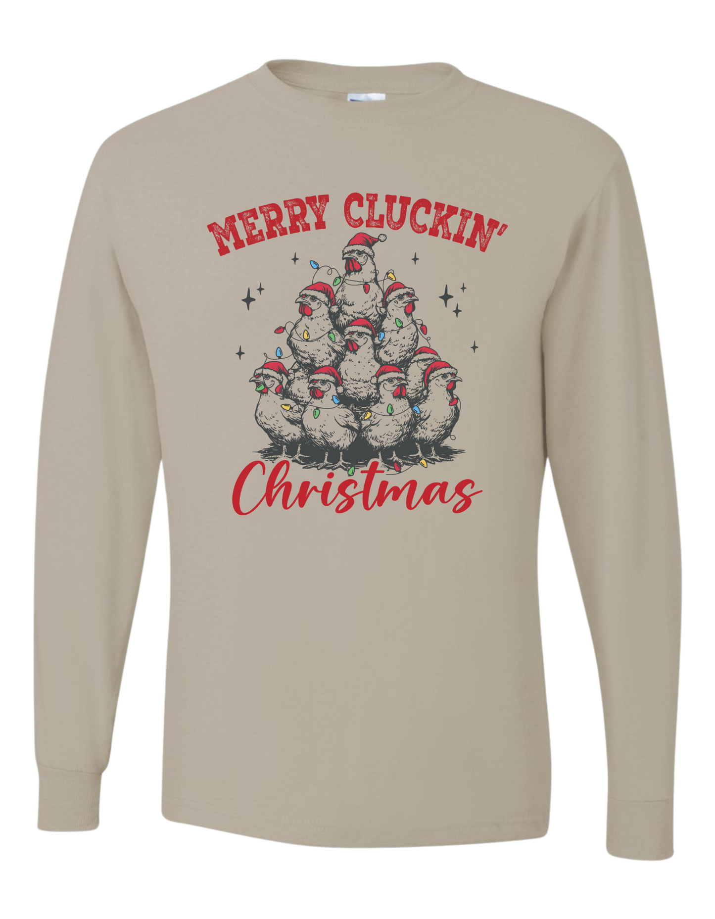 Merry Cluckin' Christmas Long Sleeve