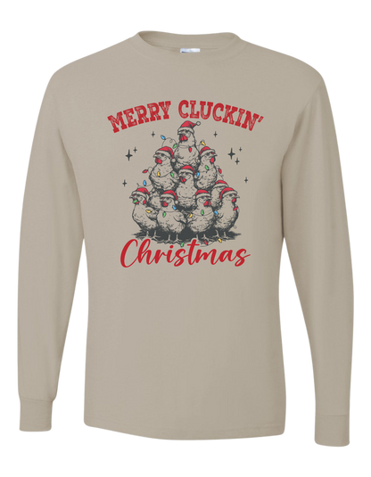 Merry Cluckin' Christmas Long Sleeve