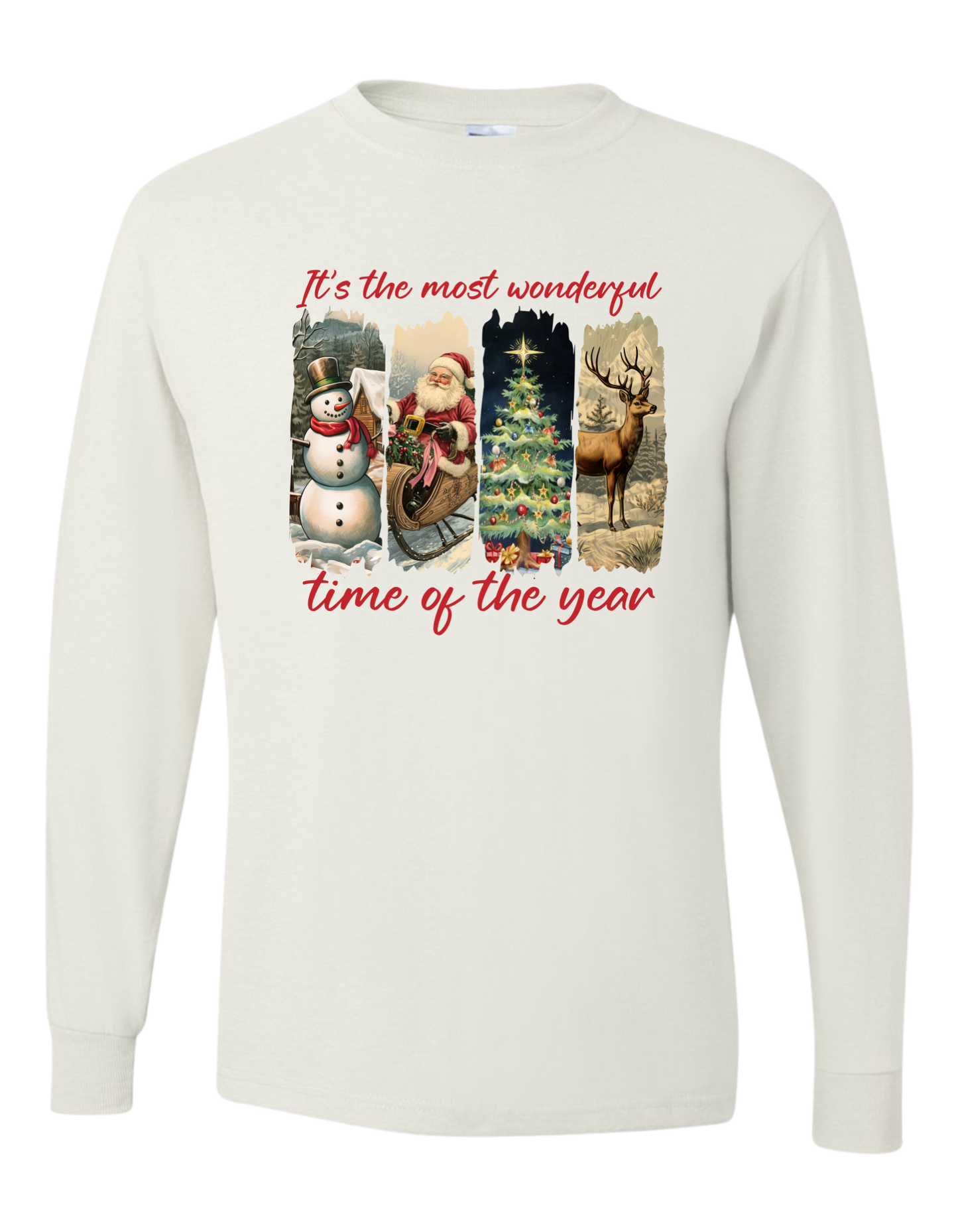 Vintage It's The Most Wonderful Time Long Sleeve