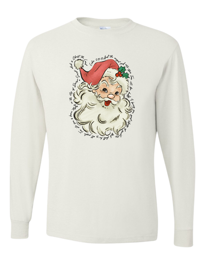 Luke 2:10-11 Santa Long Sleeve