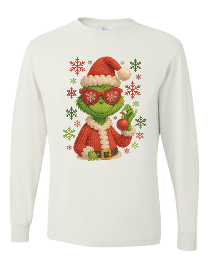Grinch Snowflakes Long Sleeve