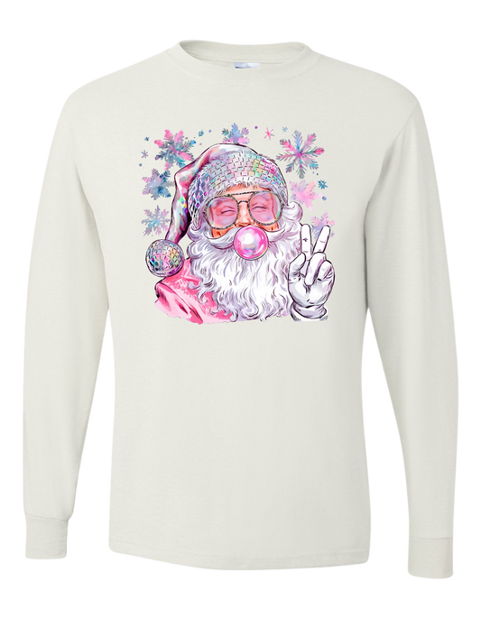 Bubblegum Santa Long Sleeve