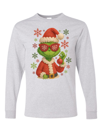 Grinch Snowflakes Long Sleeve