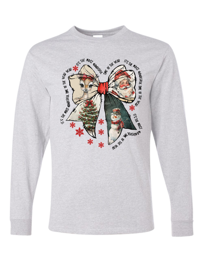 It's the Most Wonderful Time Bow Long Sleeve