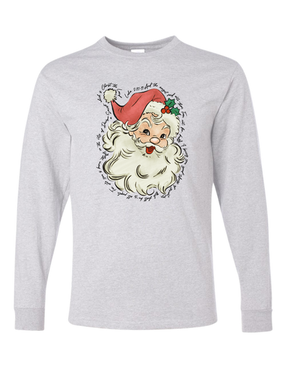 Luke 2:10-11 Santa Long Sleeve