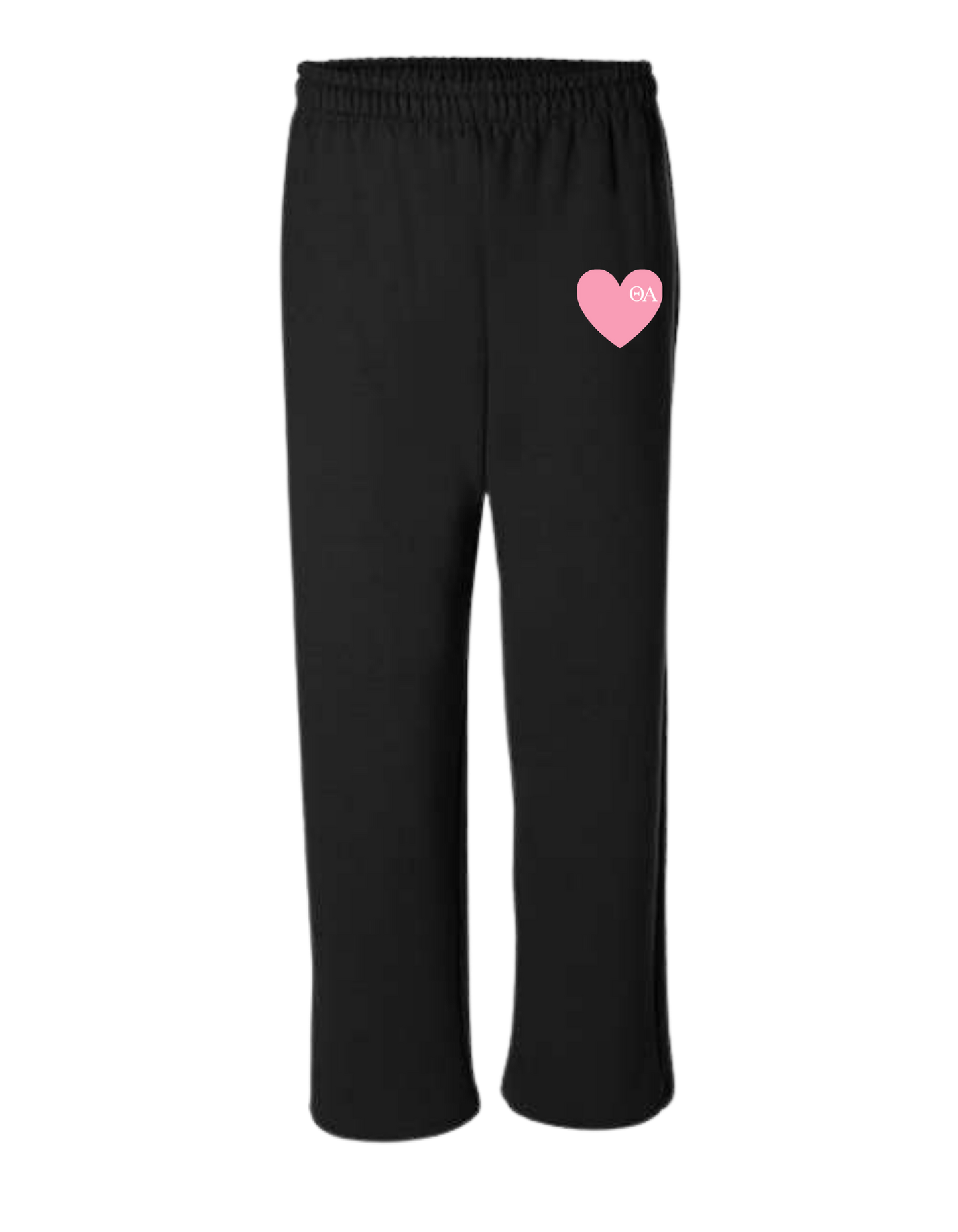 Love Theta Alpha Open Bottom Sweatpants