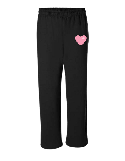 Love Theta Alpha Open Bottom Sweatpants