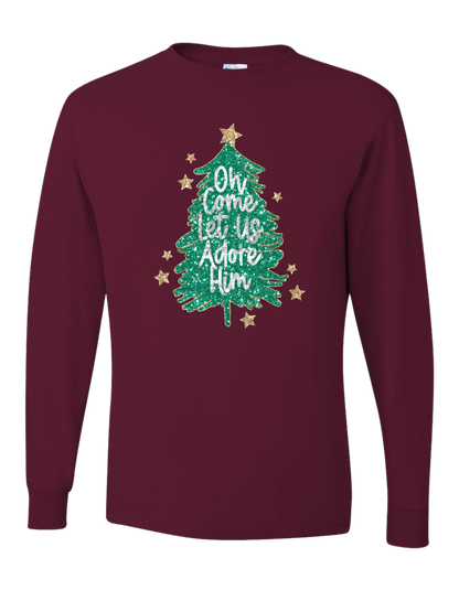 Oh Come Let Us Adore Him Long Sleeve