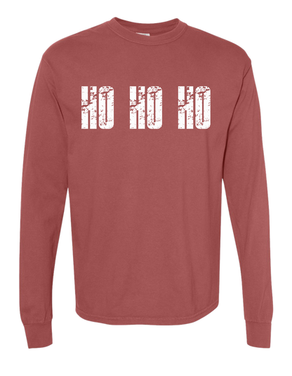 Ho Ho Ho Comfort Colors Long Sleeve