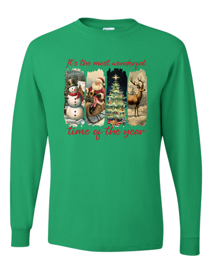 Vintage It's The Most Wonderful Time Long Sleeve