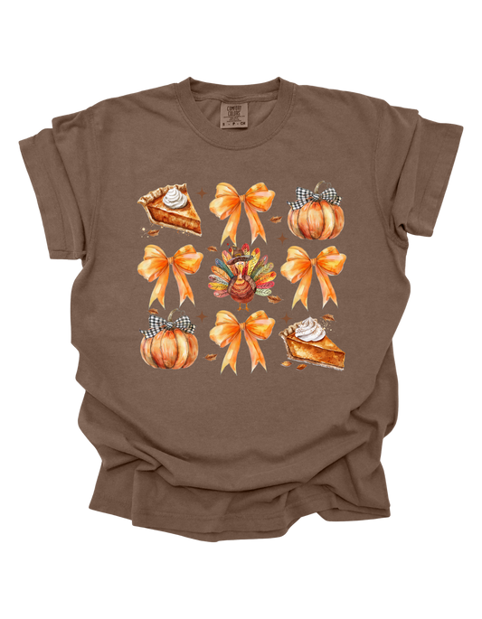 Thanksgiving Coquette Comfort Colors T-Shirt