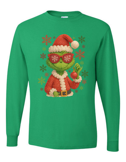 Grinch Snowflakes Long Sleeve
