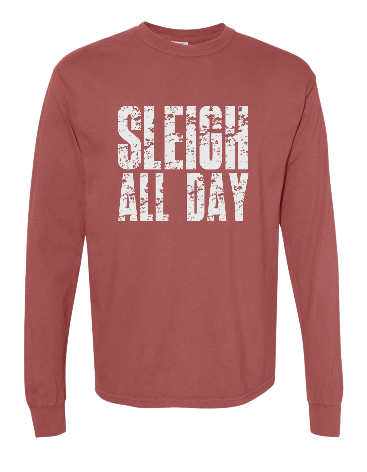 Sleigh All Day Comfort Colors Long Sleeve