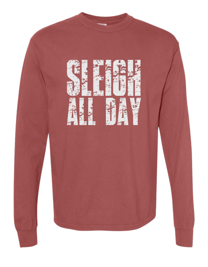 Sleigh All Day Comfort Colors Long Sleeve