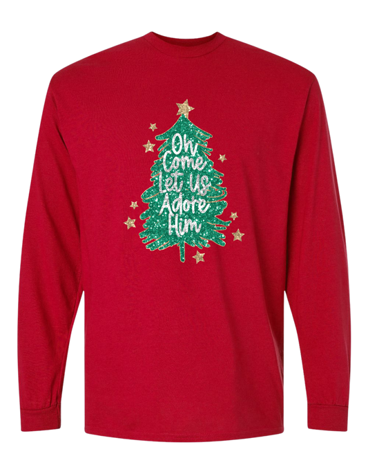 Oh Come Let Us Adore Him Long Sleeve