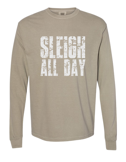 Sleigh All Day Comfort Colors Long Sleeve