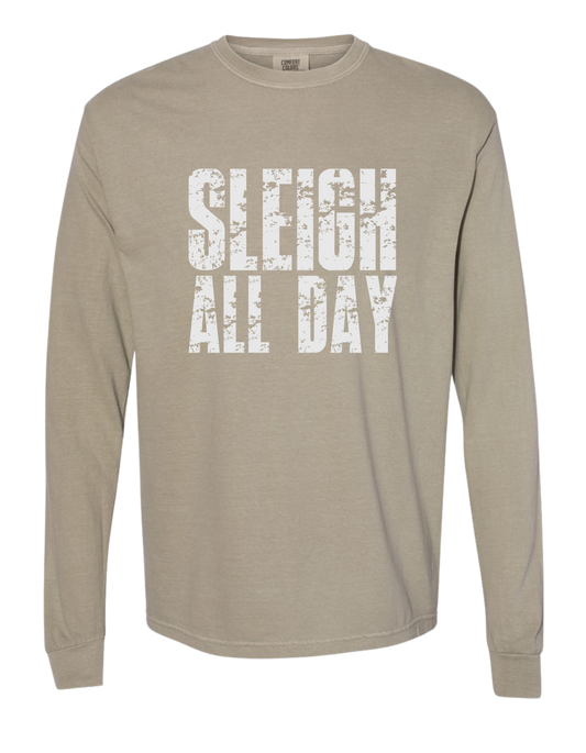 Sleigh All Day Comfort Colors Long Sleeve