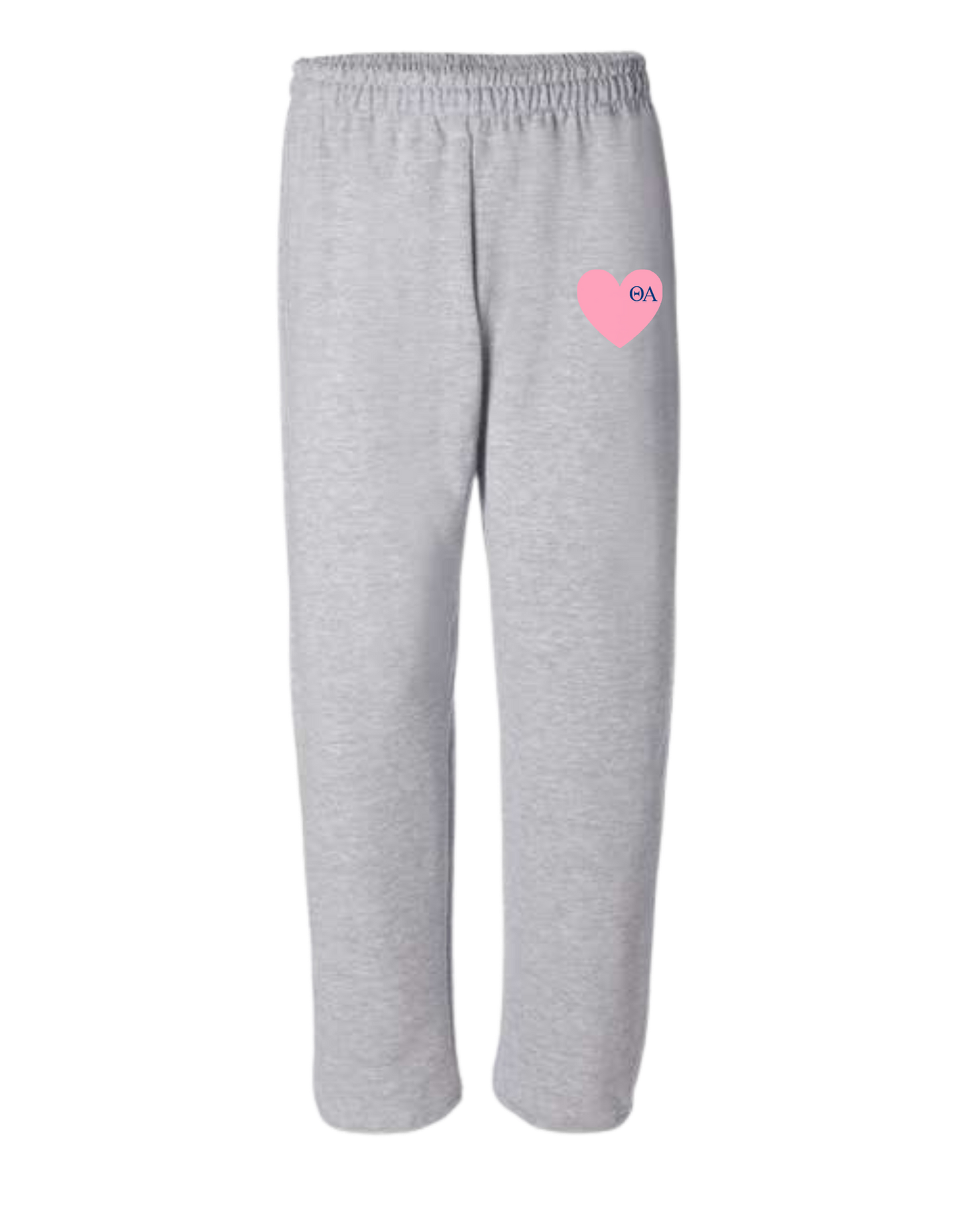 Love Theta Alpha Open Bottom Sweatpants