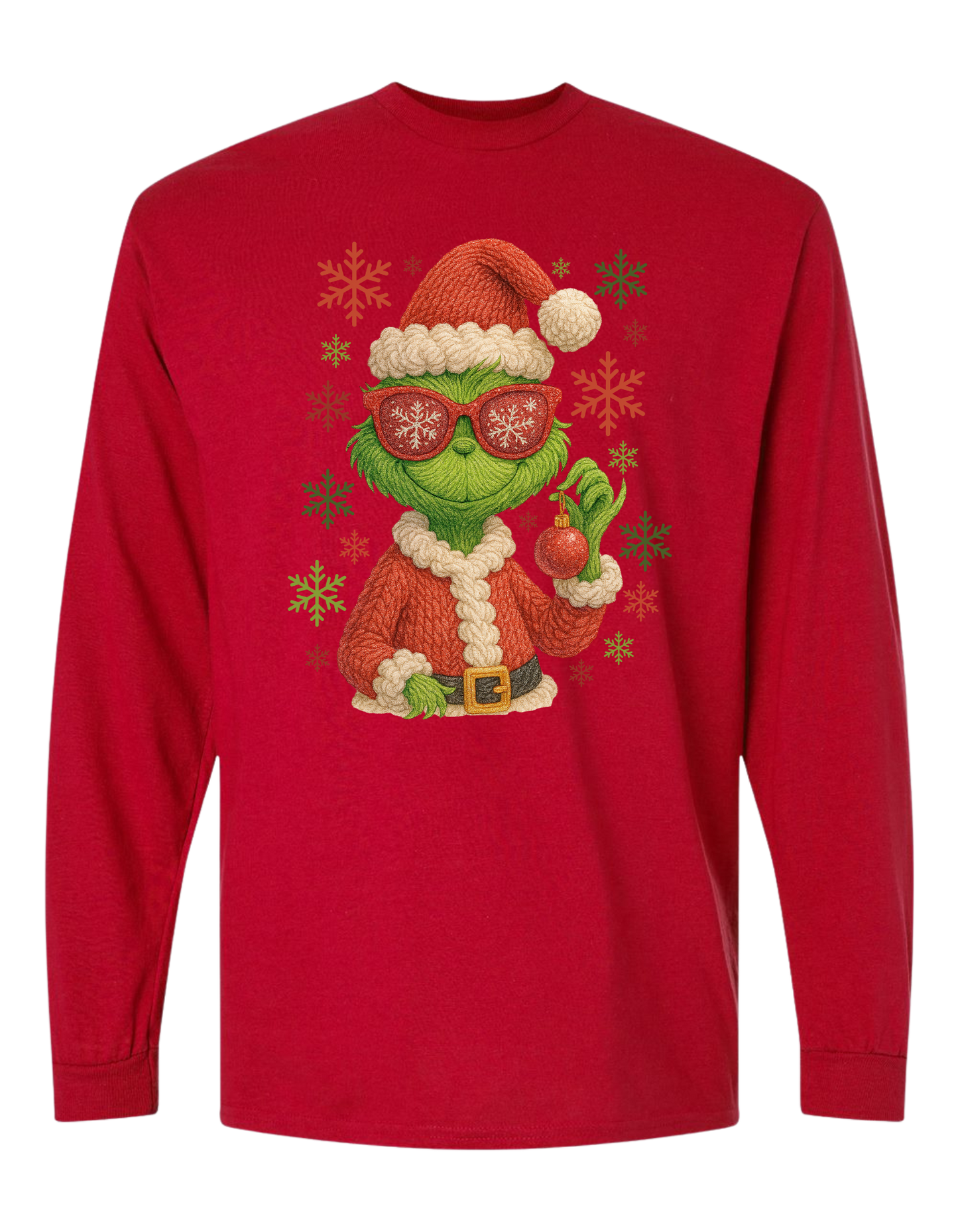 Grinch Snowflakes Long Sleeve