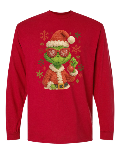 Grinch Snowflakes Long Sleeve