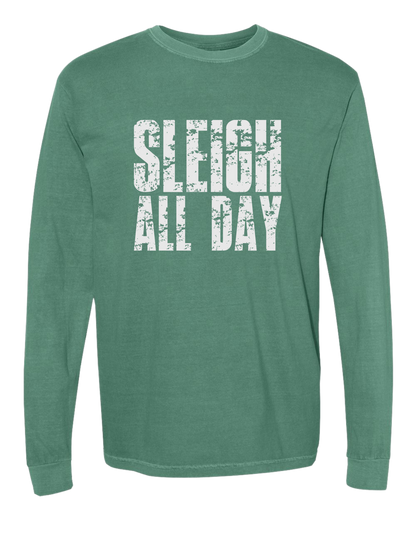 Sleigh All Day Comfort Colors Long Sleeve