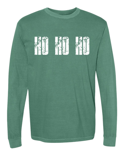 Ho Ho Ho Comfort Colors Long Sleeve